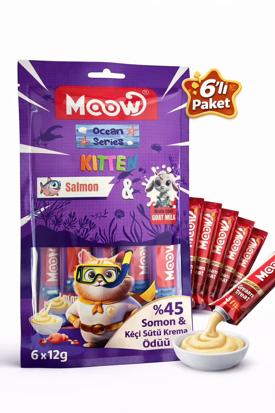 Somonlu Keçi Sütlü Yru Kedi a Ödülü 6x12g