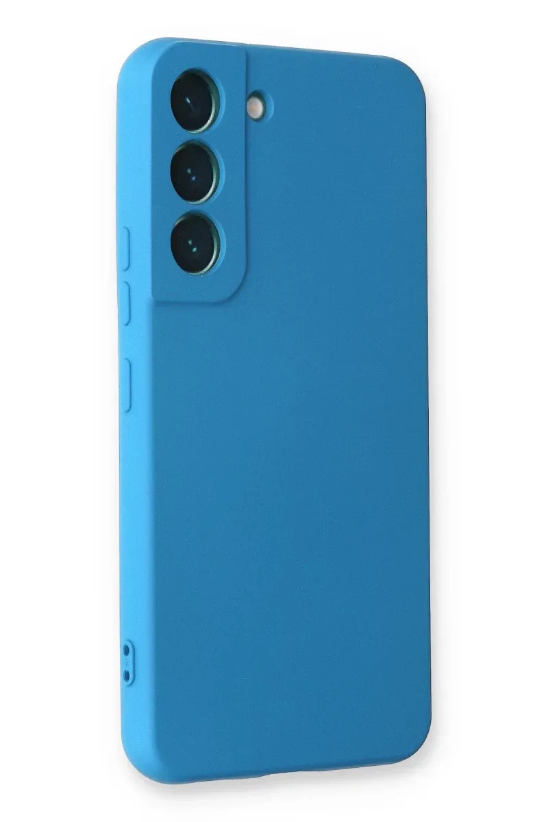 Samsung Galaxy S23 Plus Uyumlu Kılıf Nano içi Kadife Silikon - Mavi