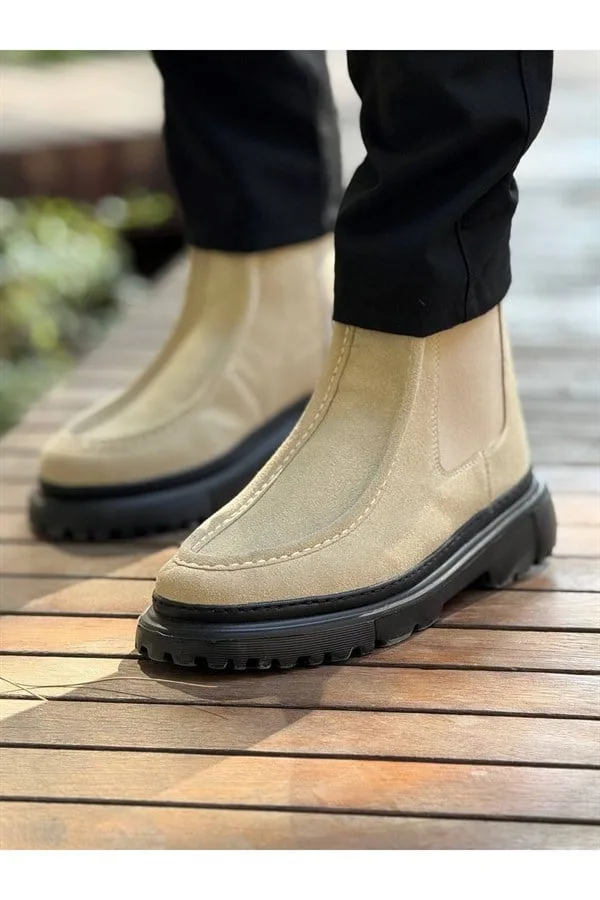 Erkek Bootie Fermuarlı Dengeli Bot Bot Sağlam Kışlık Pratik &