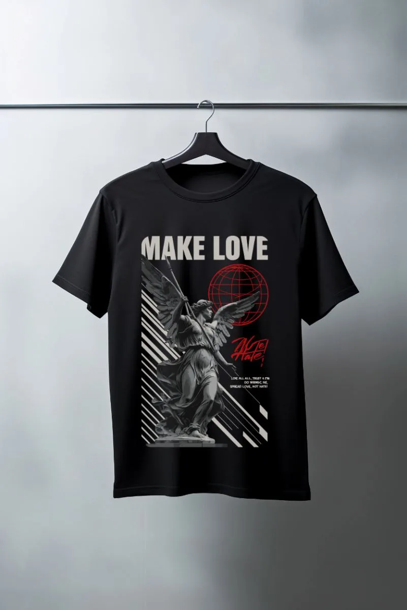 Unisex Oversize 24/1 Penye DTF Baskılı Tişört - DTF78