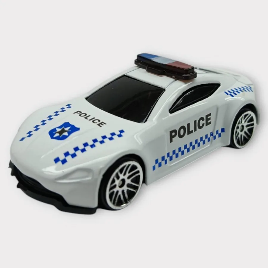 Metal Mini Polis Arabası  8 cm - Polis - 5 - 1 ADET