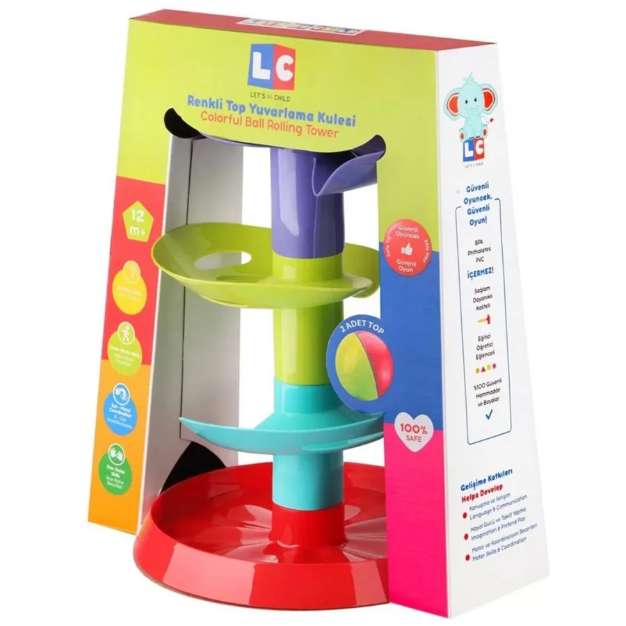Renkli Top Yuvarlama Kulesi - LC-30956 - 1 ADET