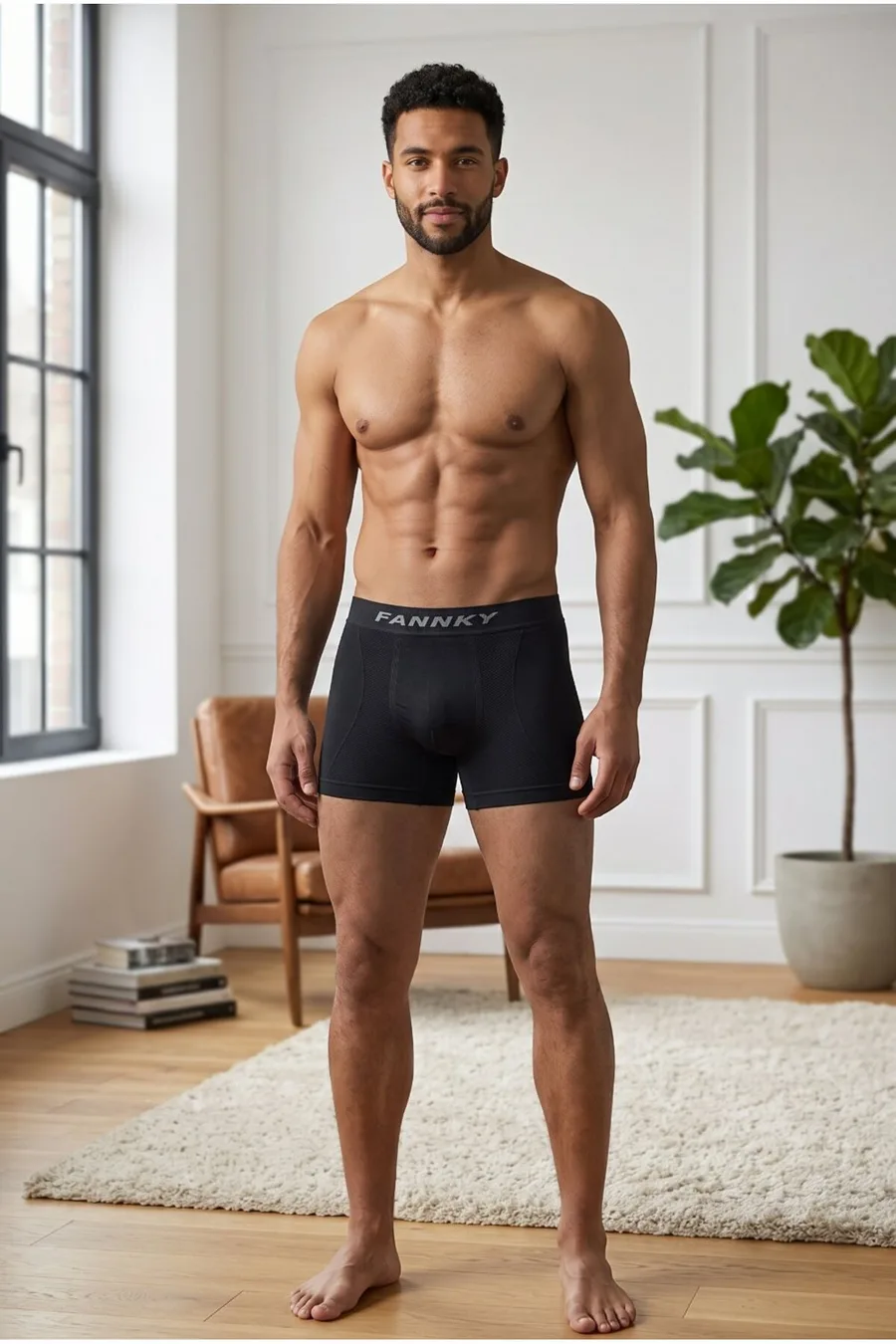 Erkek Rahat Esnek Seamless 2 Li Boxer Çok Renkli
