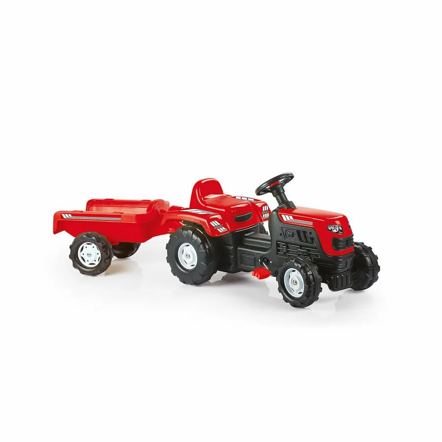 8146 Oyuncak Romorklu Traktor Kırmızı