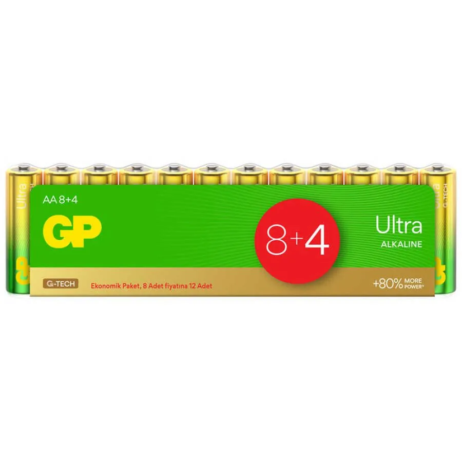 GP Ultra lin AA Kalem Pil 12'li Paket
