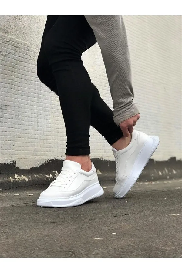 Erkek Yumuşak Bağcıklı Ayakkabı Ayakkabı Dengeli Spor Cilt Fitness