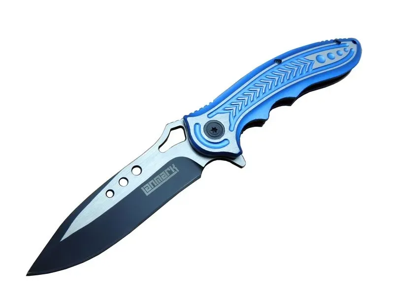 Lanmark T60B Kamp Çakı 20 cm - Mi Sap, Otomatik, Kemerlikli