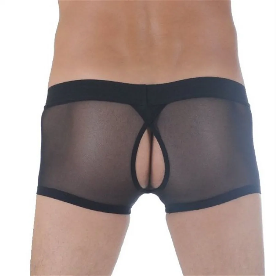 Transparan Arkası Açık Mini Boxer