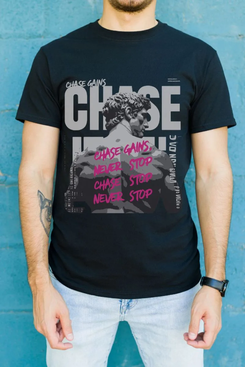 Unisex Oversize 24/1 Penye DTF Baskılı Tişört - DTF89