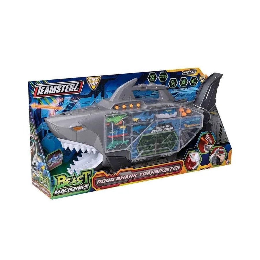 74461 Teamsterz Beast Machines Robo Shark Çantalı Trans -Sunman