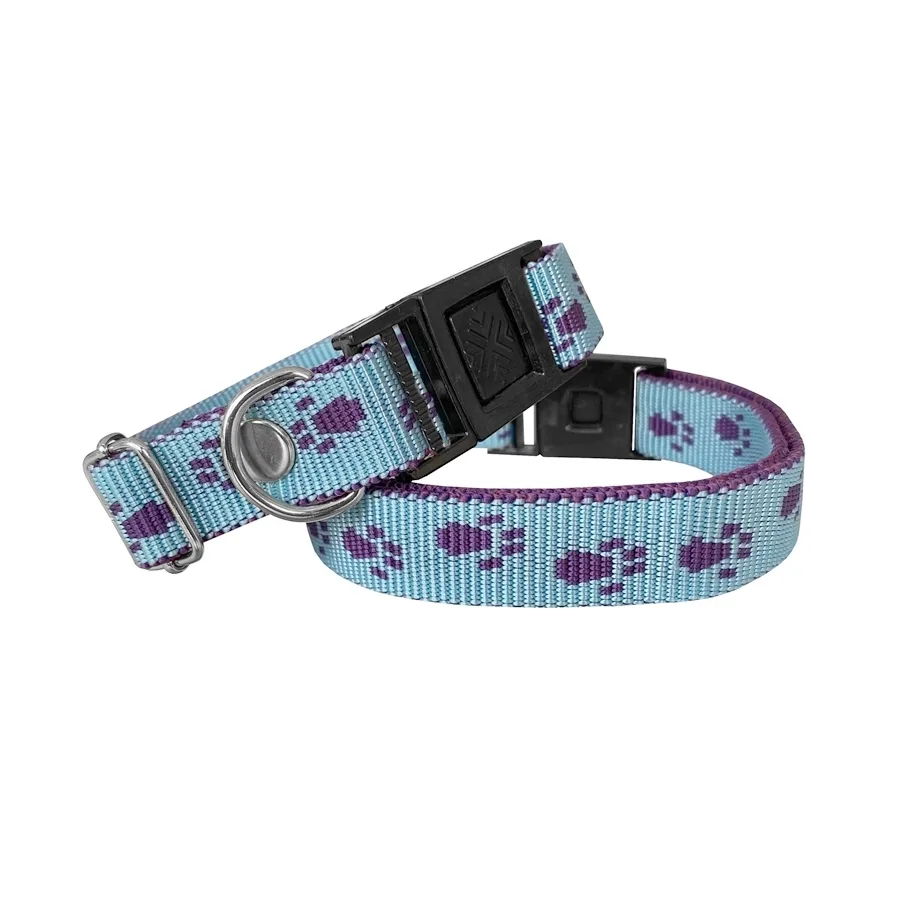 Köpek Tasması Patili Dokuma 2 cm - Min: 30 cm - Max: 50 cm Açık Mi
