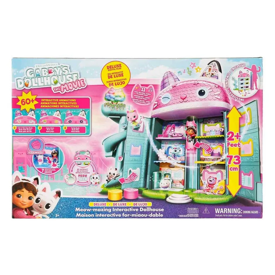 S00008891 Sun-Spm-Figür Oyun Set Gabby S Dollhouse Deluxe Bebk Evi Ses Işık Gabb