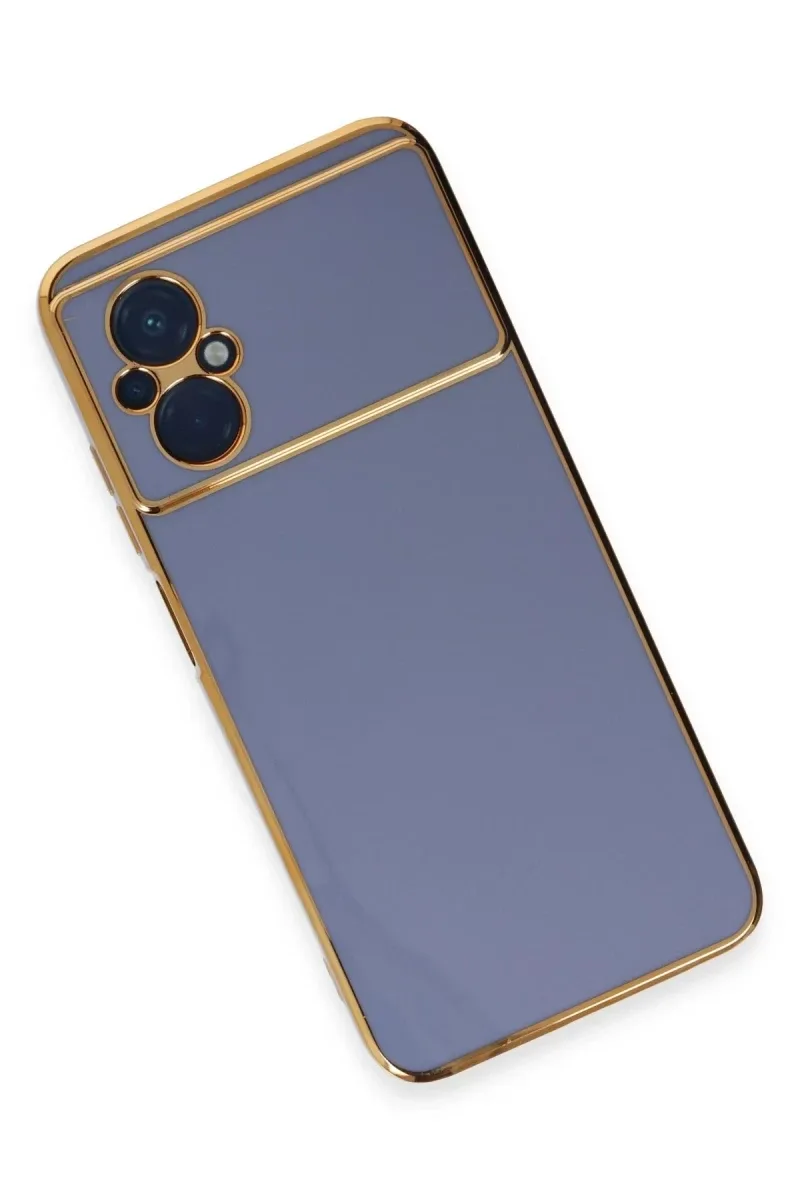 Xiaomi Poco M5 Uyumlu Kılıf Volet Silikon - Mavi