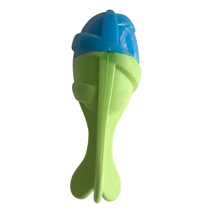 Sağlam Plastik Sesli Balık Köpek Oyuncağı 13 x 5 cm Mi Yeşil