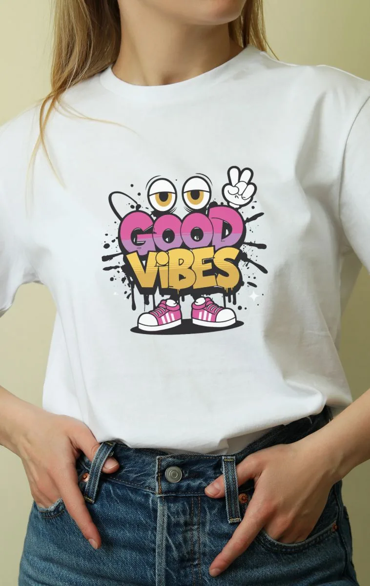 Unisex Oversize 24/1 Penye DTF Baskılı Tişört - DTF156