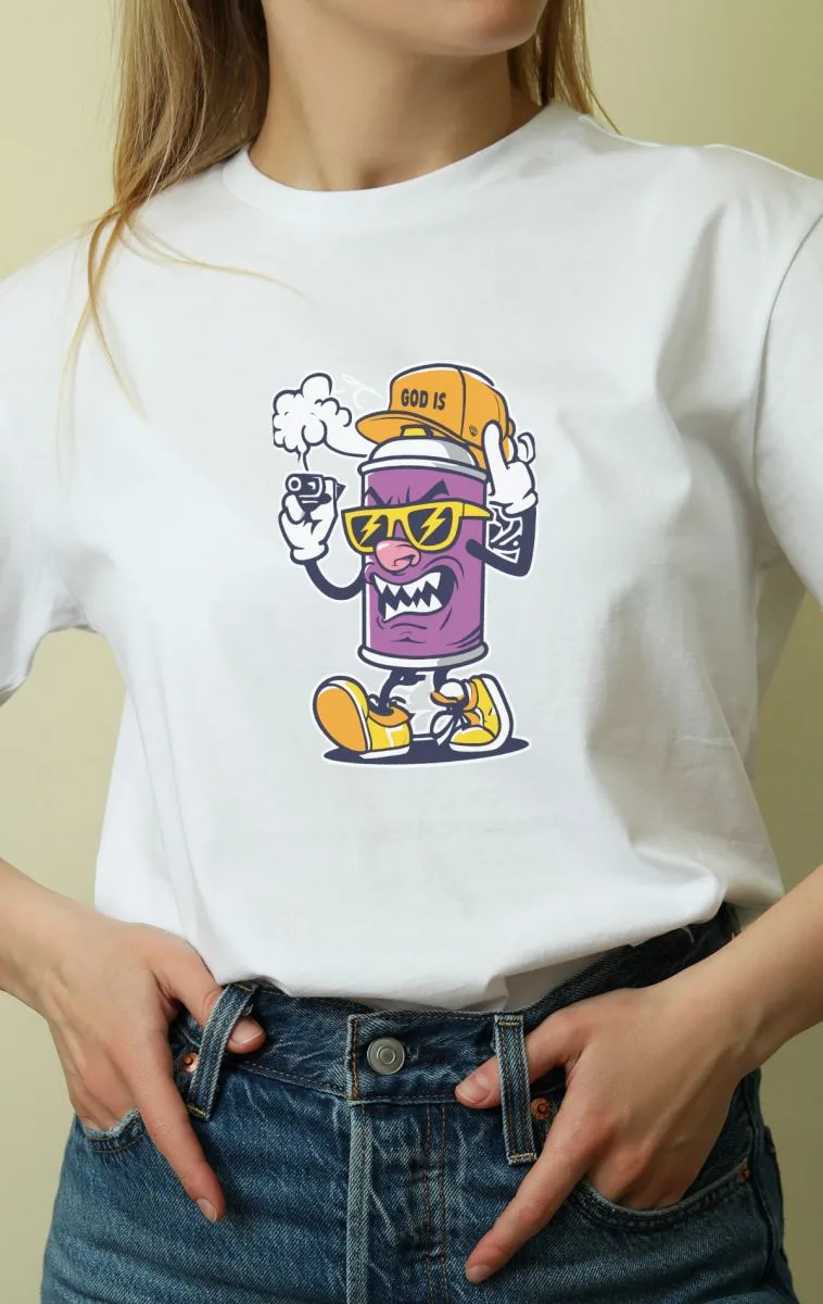 Unisex Oversize 24/1 Penye DTF Baskılı Tişört - DTF137