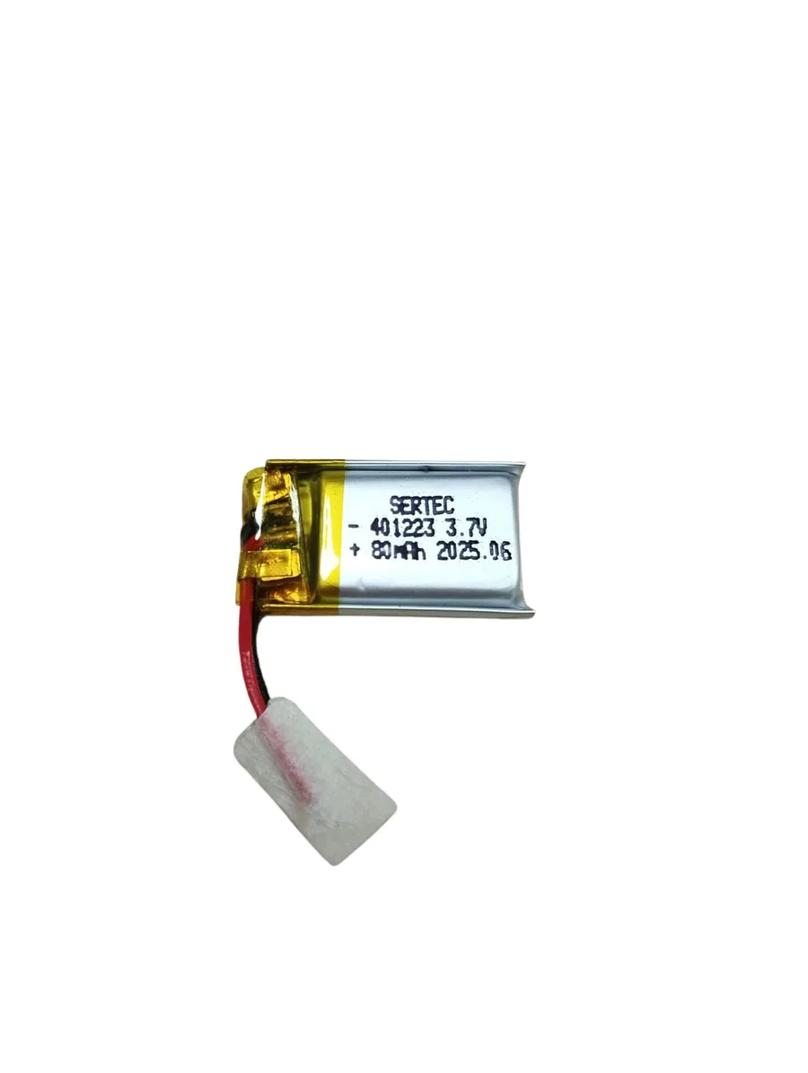 Sertec 401223 3.7V 80 mAh Li-Polymer Pil (Devreli/1.5A)