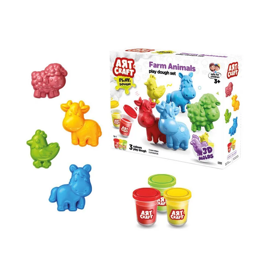 03993 Art Craft Çiftlik Hayvanları Hamur Set 168 Gr -Fent