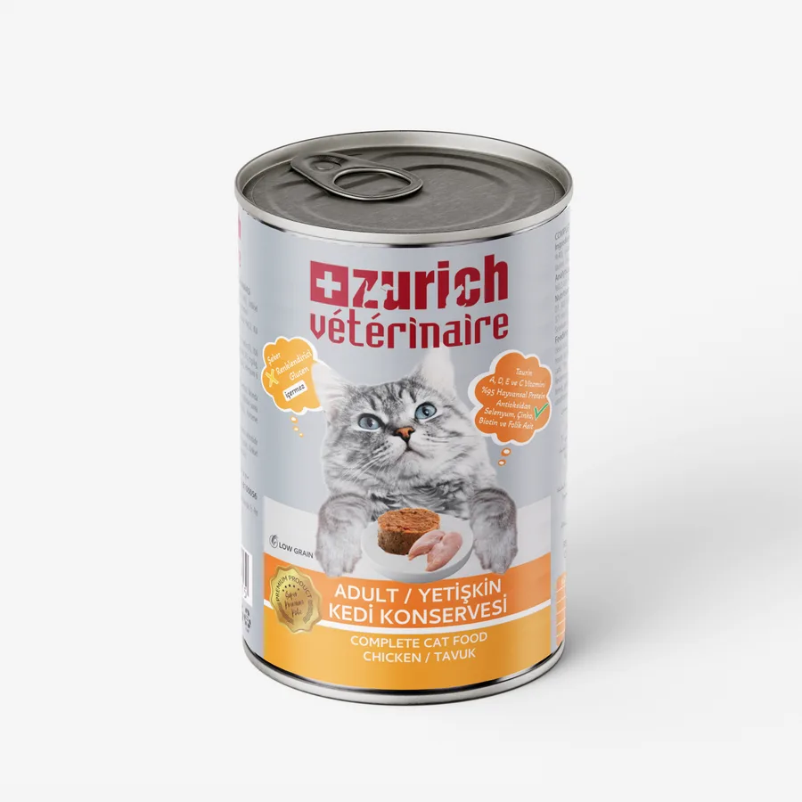 Veterinaire Pate Tuklu Yetişkin Kedi Konservesi 415 gr