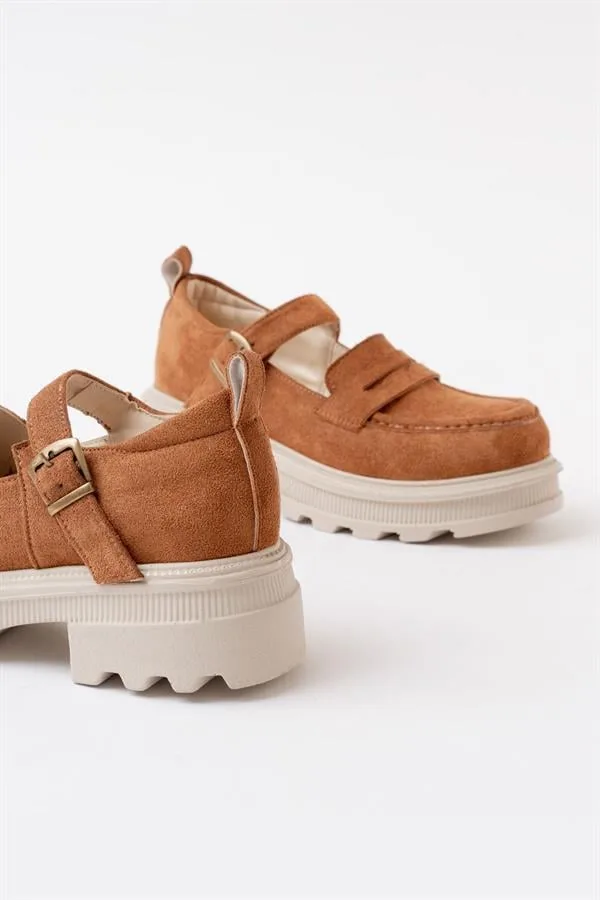 Kadın Casual Loafer Tabanlı Ayakkabı Ayakkabı Süet Davet Yüksek