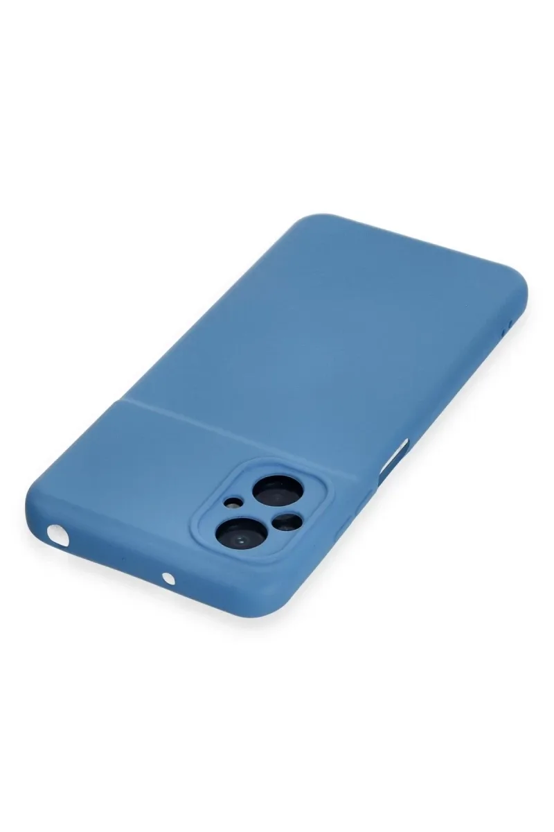 Xiaomi Poco M5 Uyumlu Kılıf Nano içi Kadife Silikon - Mavi