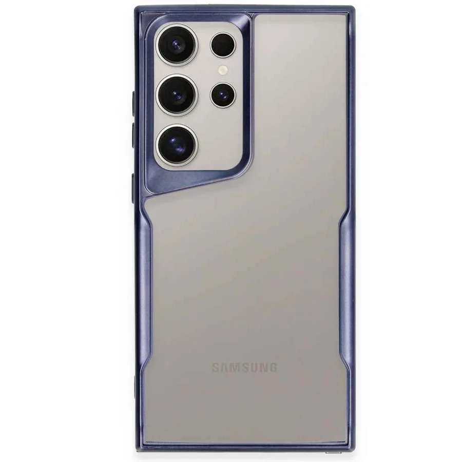 Samsung Galaxy S24 Ultra Kılıf Boyi Silikon Kapak - Lacivert