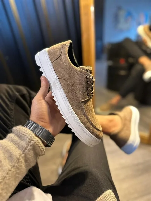 Erkek Casual Ofis Bağcıklı Ayakkabı Ayakkabı Dengeli Klasik Süet