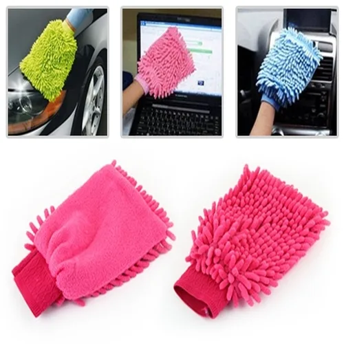 Mikrofiber Temizlik Eldiveni - Araç Yı Eldiveni Oto Yı Temizleme Cila Eldiveni