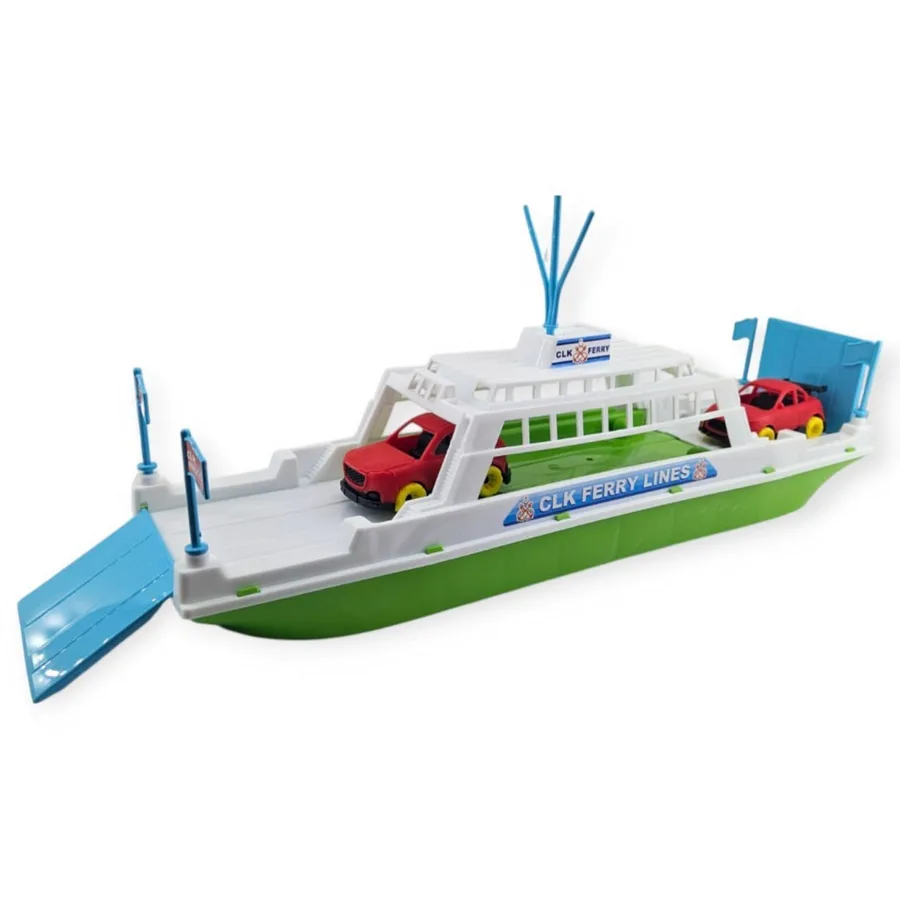 Feribot Araç Taşııyan Gemi 45 cm - Yeşil - 1 ADET