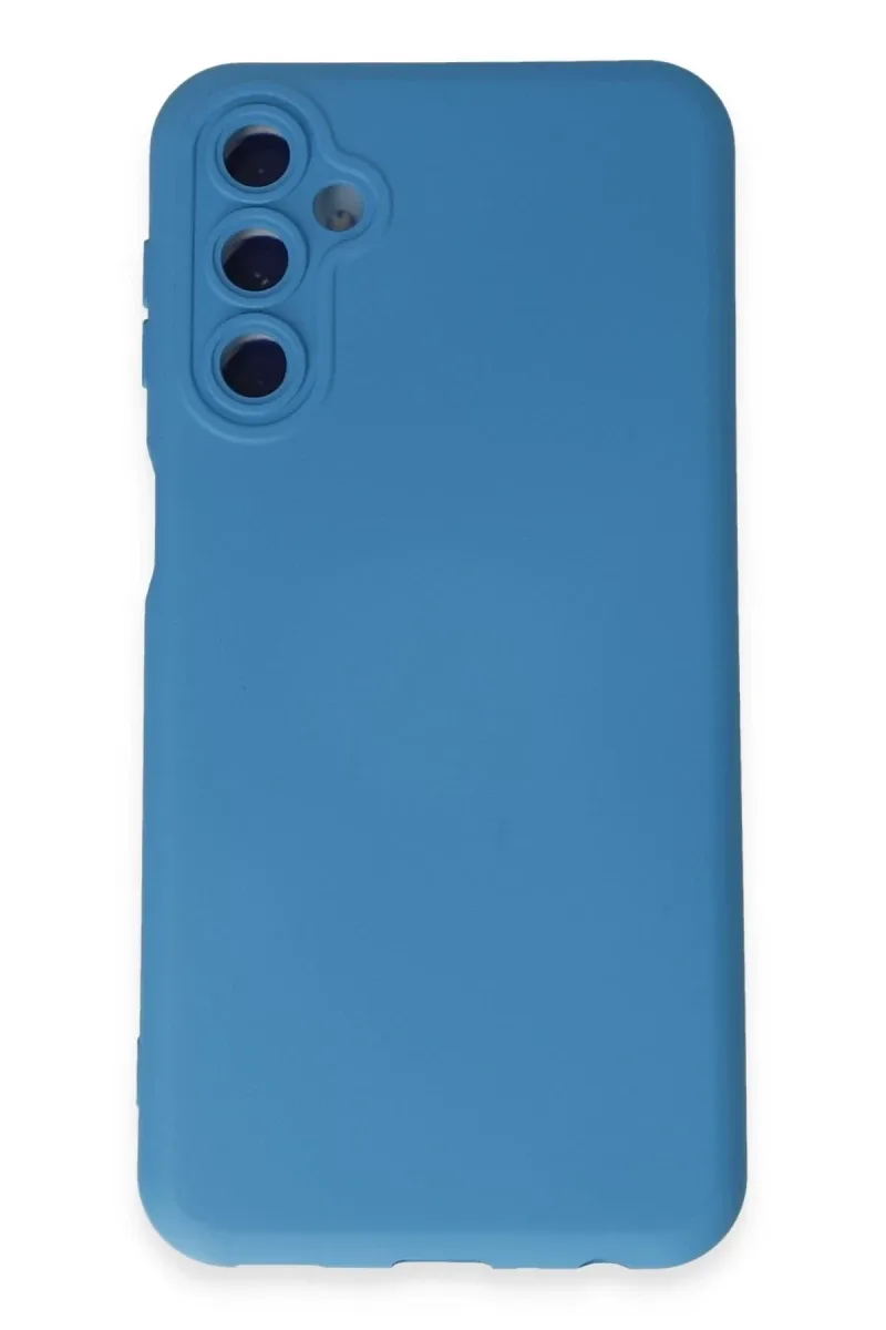 Samsung Galaxy M14 5G Uyumlu Kılıf Nano içi Kadife Silikon - Mavi