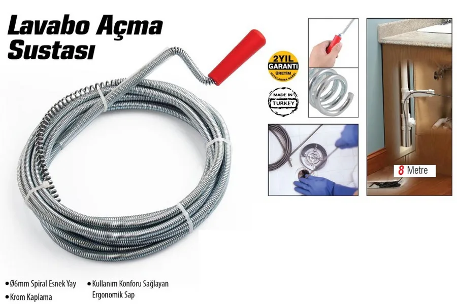 Labo Ve Gider Boruları Açacağı - Labo Açma Sustası - 8Metre