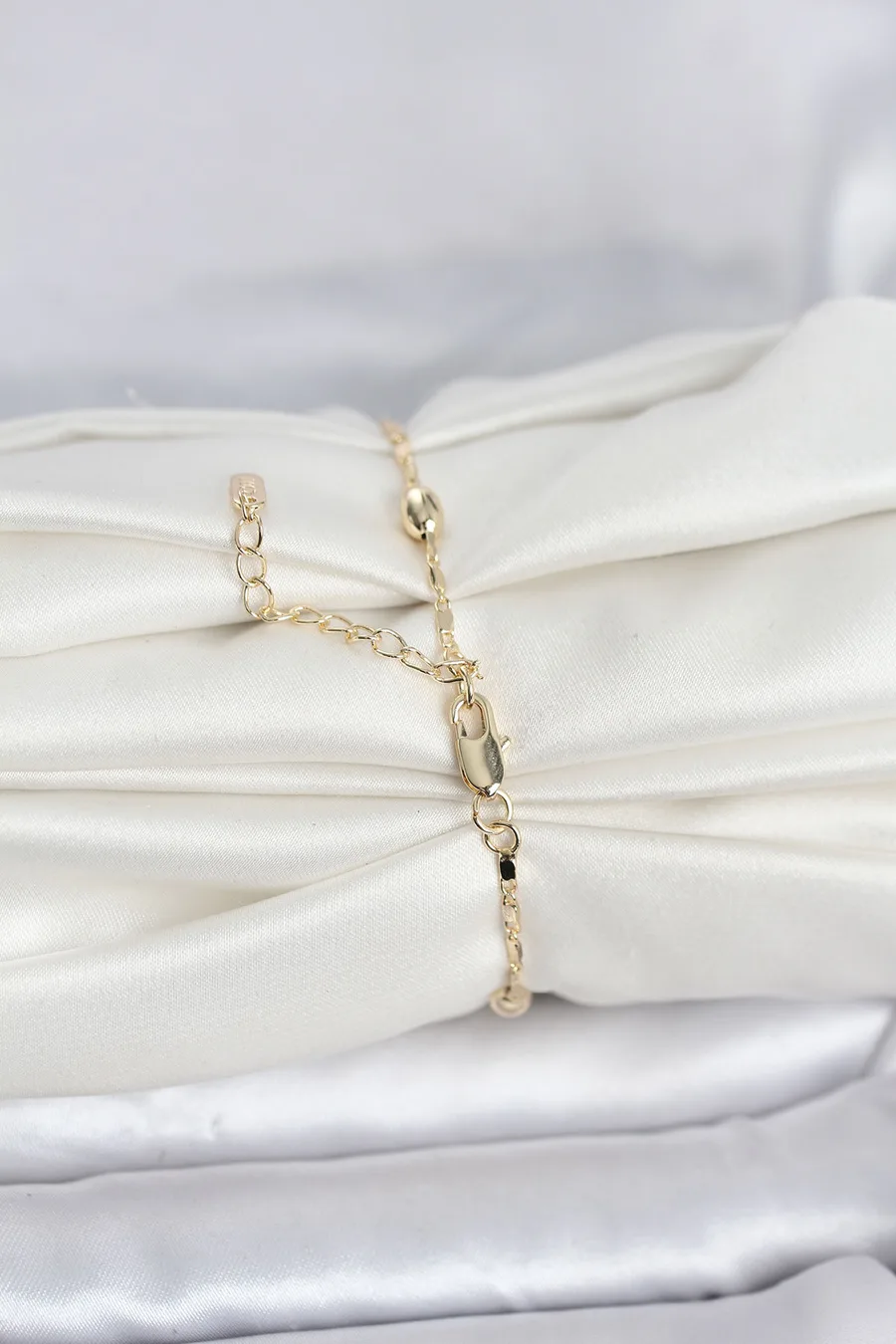 CM 14K Gold Renk Damla Topçuk Model Kadın Bileklik