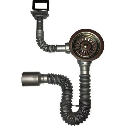 mak Kapalı Taşmalı Körüklü Evye Sifonu 50 mm
