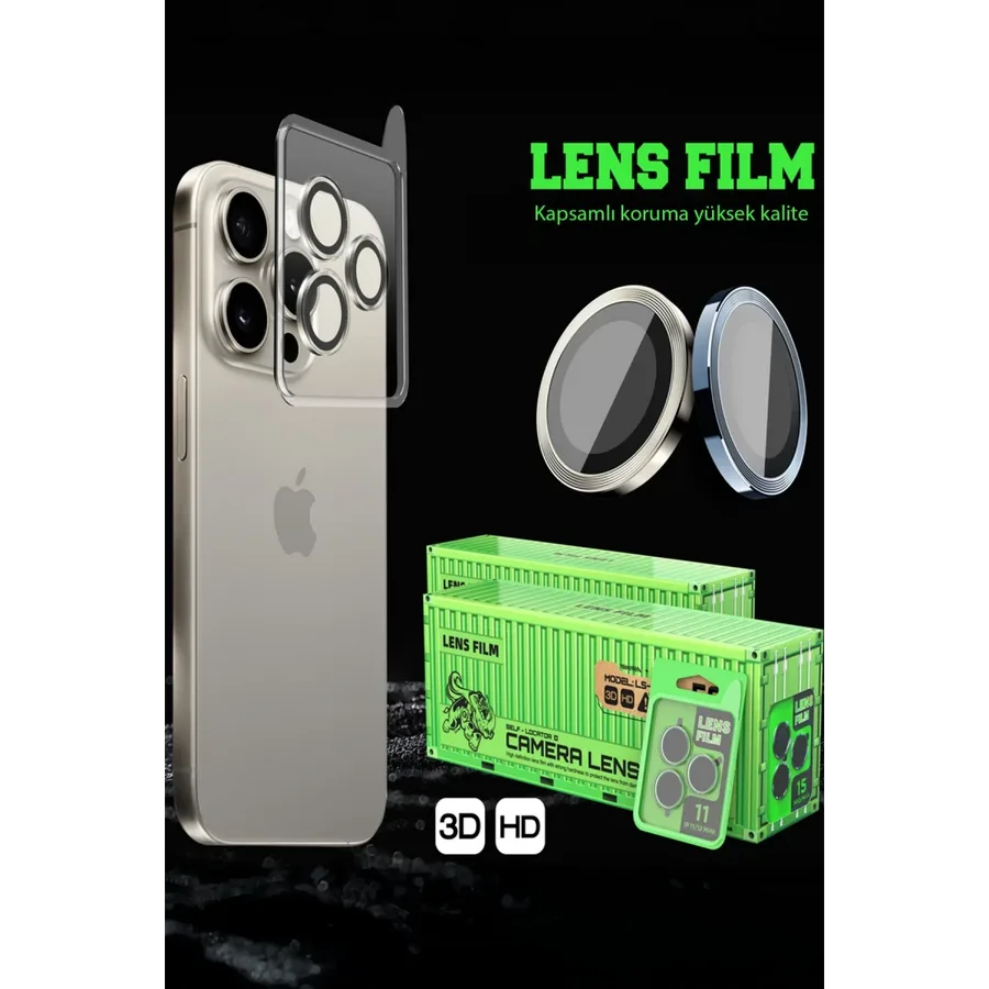 Xiaomi Redmi Note 15 Pro 4G Raze Metal Kamera Lens - Gümüş