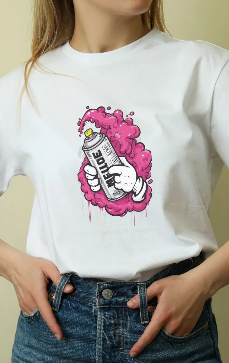 Unisex Oversize 24/1 Penye DTF Baskılı Tişört - DTF117
