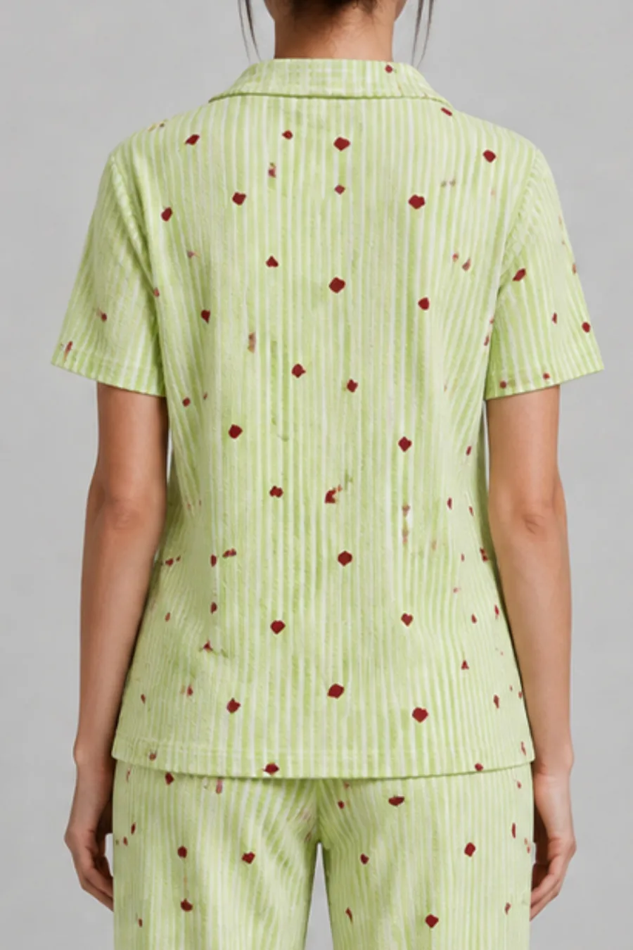 3 Adet Kadın Kısa Kollu Rahat Pijama Takımı Pembe