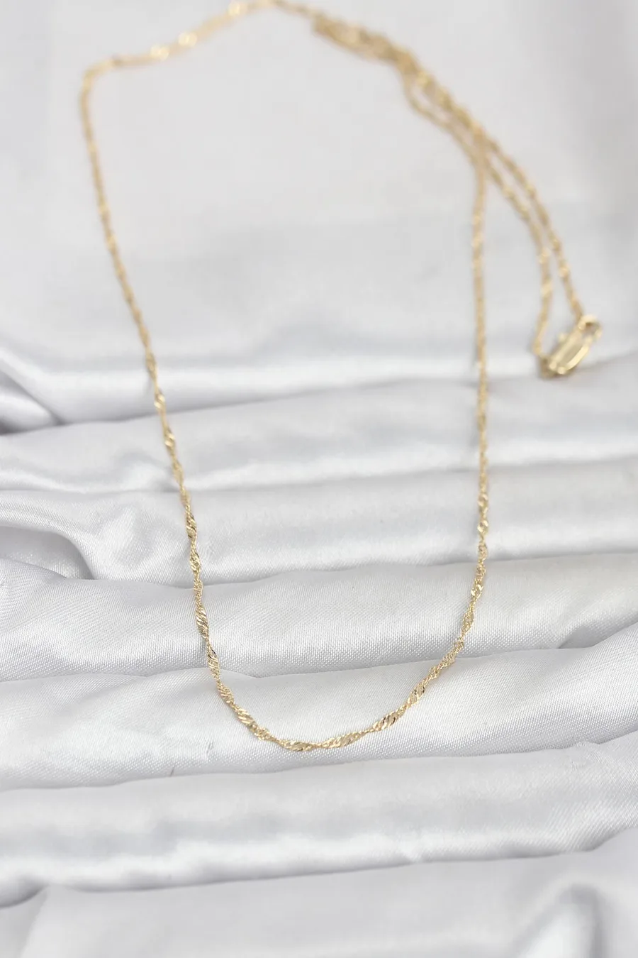 CM 14K Gold Renk Burgu Model 60 cm Kadın Kolye