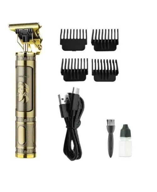 PS-033 Çelik Kasa Profesyonel T-bıçak  Sakal Ense Ve Çizim Tıraş Makinesi