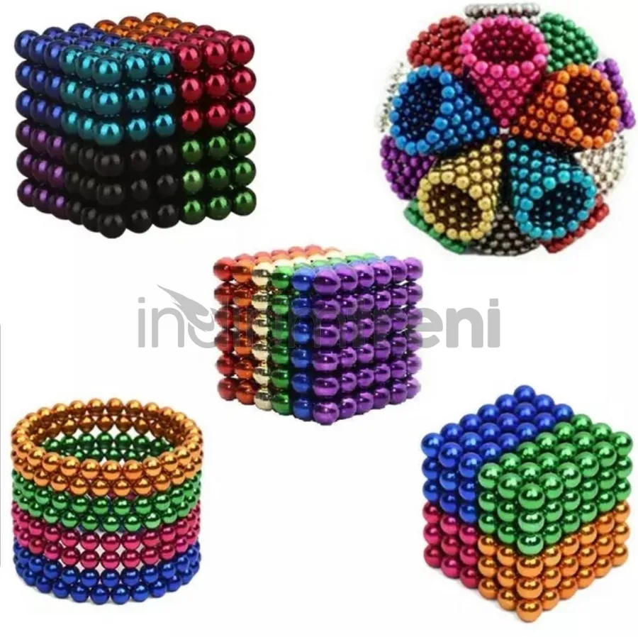 Renkli 216 adet mıknatıs neube mıknatıs 5mm neodyum