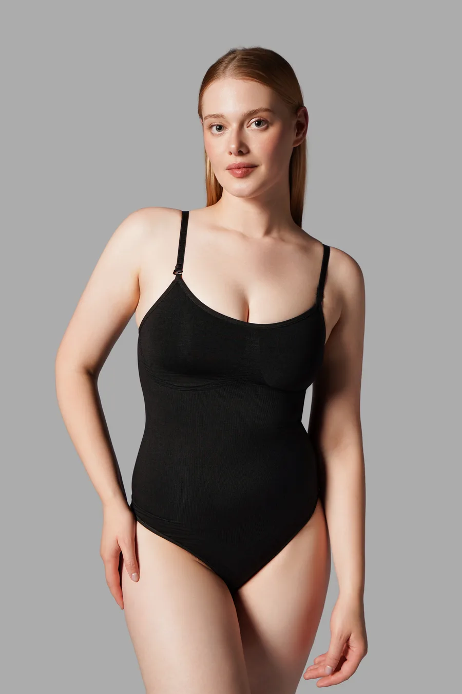 Çıtçıtlı String Body Korse 9052 Siyah