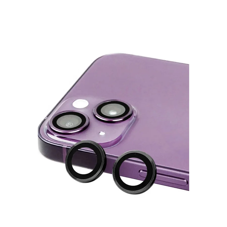 Apple iPhone 15 Uyumlu Raze Metal Kamera Lens - Siyah