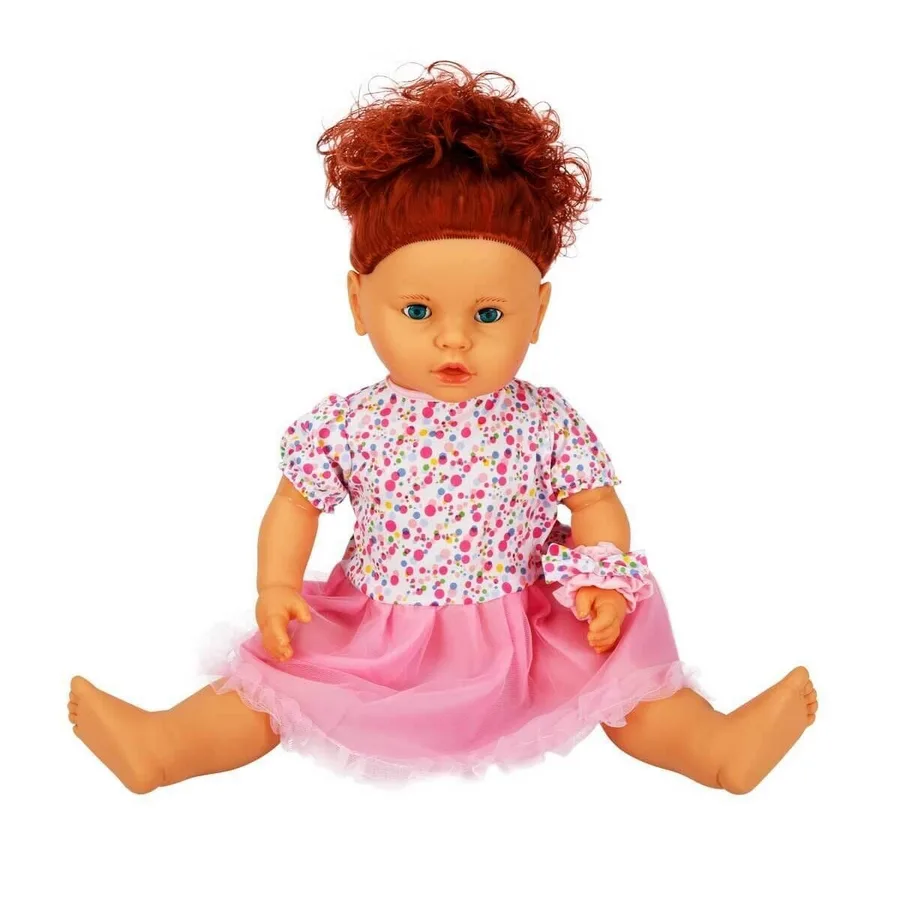 1060011 Lila Sesli lı Et Bebek 60 cm