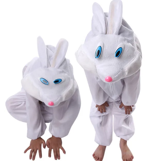 Çuk Tşan Kostümü Beyaz Renk 6-7 Yaş 120 cm