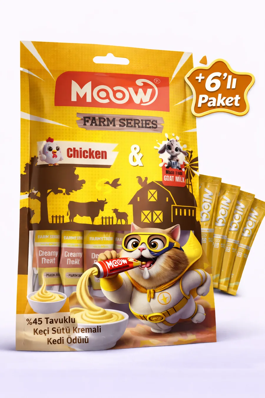 Tuklu Keçi Sütlü Kedi a Ödülü 6x12g