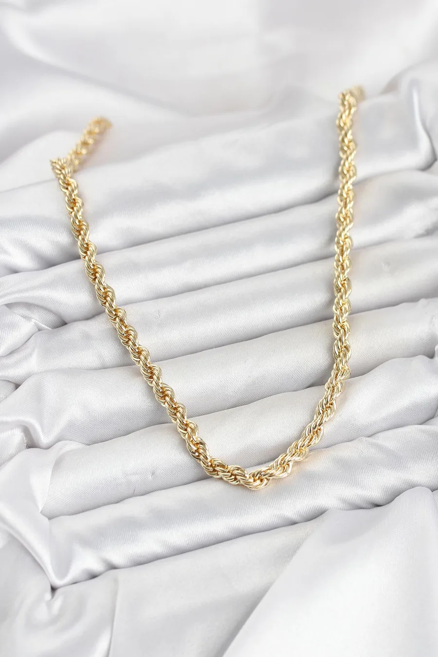 CM Burgu Model Gold Renk Pirinç 60 cm Kadın Kolye
