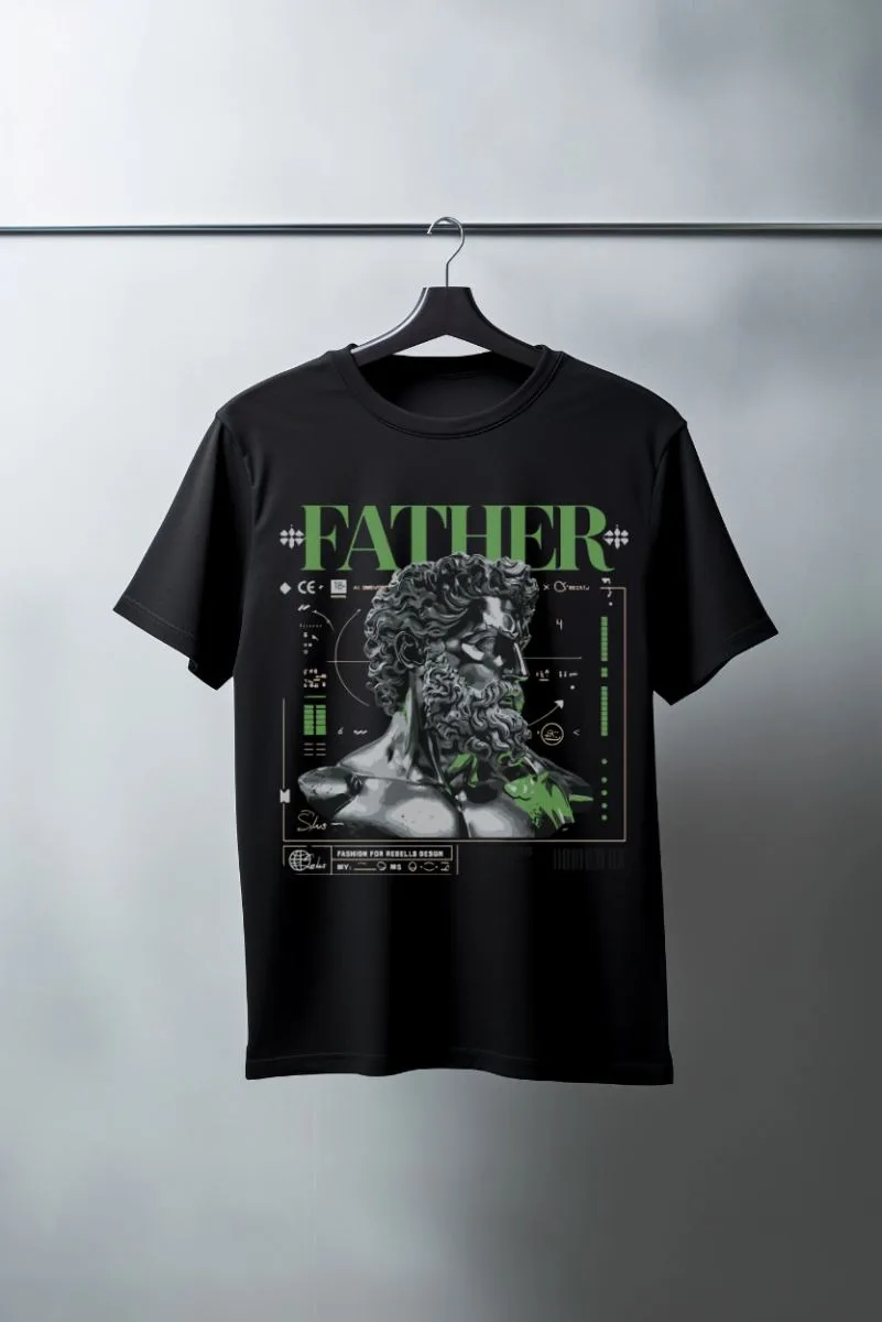 Unisex Oversize 24/1 Penye DTF Baskılı Tişört - DTF84