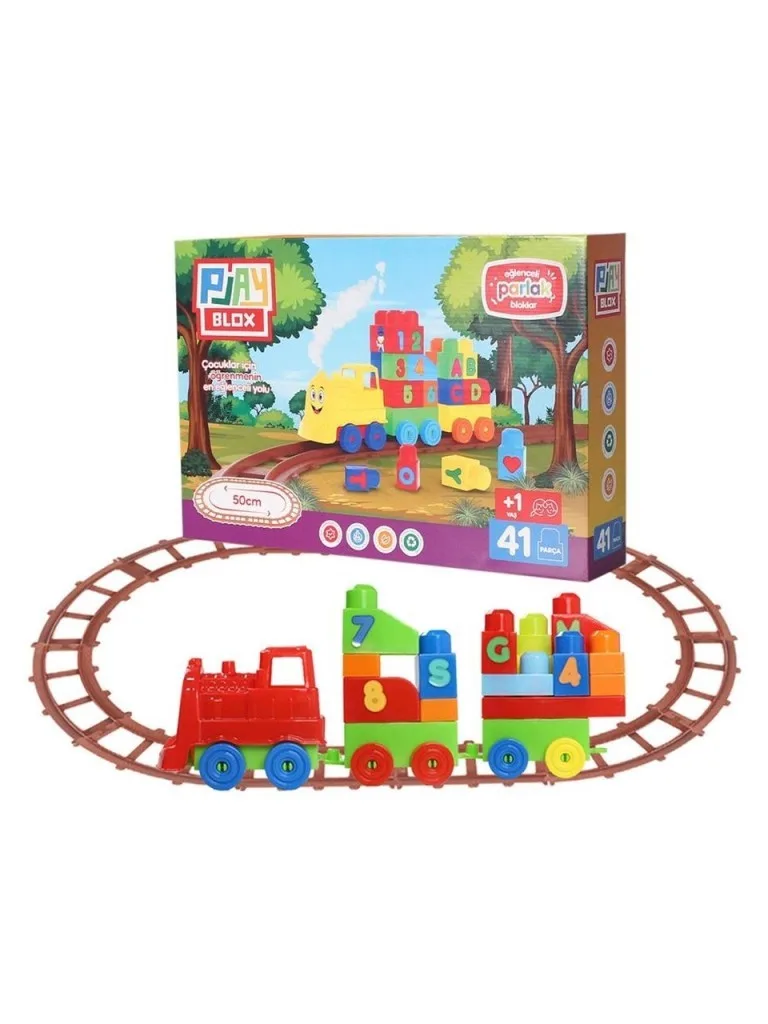 2403 - Playbox 41 Parça Lego Tren Seti - 1 Adet