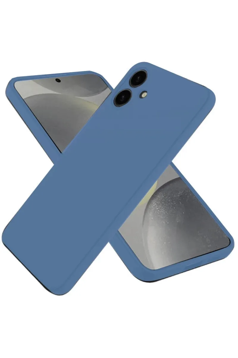 Samsung Galaxy A06 Uyumlu Kılıf First Silikon - Mavi