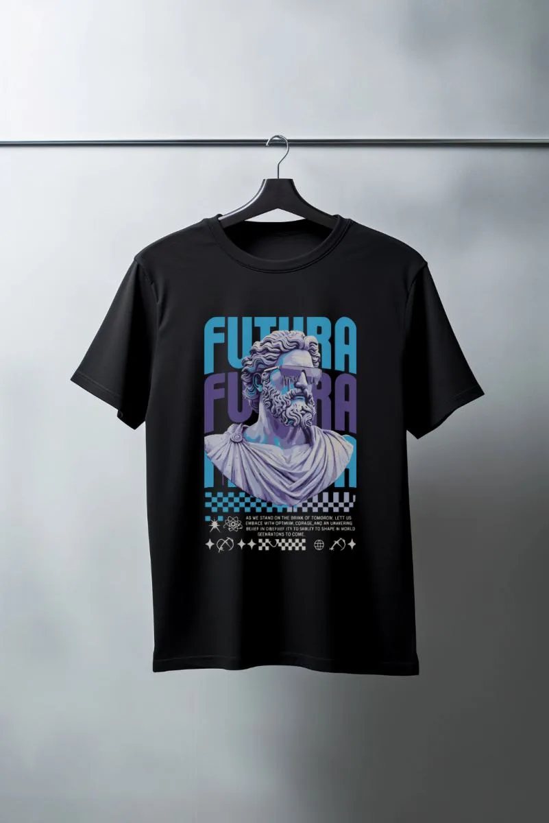 Unisex Oversize 24/1 Penye DTF Baskılı Tişört - DTF85