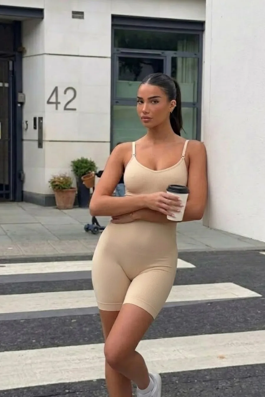 Kadın Sıkılaştırıcı Ten Casual Esnek Body